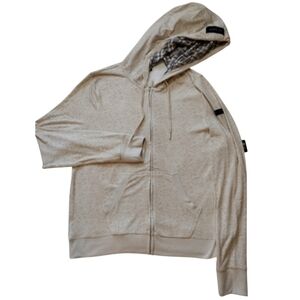 Ted Baker London Eggnoc Heather Zip Thru Hoodie Sweatshirt Men Large